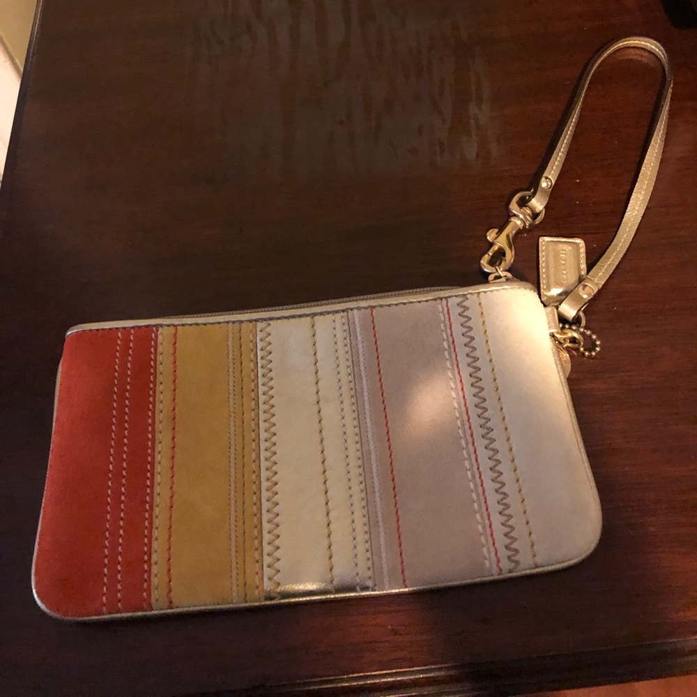 Vintage new condition Coach wristlet